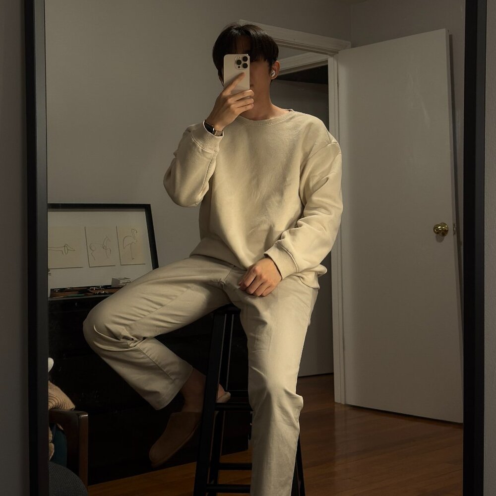 H&M Essentials / Beige / Sweatshirt / Large